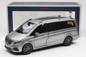 Mercedes V-Class W447 AMG Line Siva Metalik Norev 1:18 183488 Kovina – slika 9 od 9