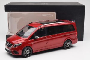 Mercedes V-Class W447 Designo Hyacinth Rdeč Metalik Norev 1:18 B66004166 Kovina – slika 7 od 7