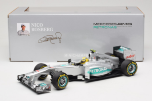 Mercedes W03 #8 N. Rosberg Mercedes AMG Petronas Showcar 2012 Minichamps 1:18 110120078 Kovina – slika 7 od 7