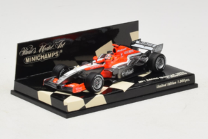 MF1 M16 #18 T. Monteiro MF1 Racing Showcar 2006 Minichamps 1:43 400060088 Kovina – slika 2 od 5