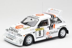 MG Metro 6R4 #8 P. Eklund / D. Whittock Rally Finland 1986 Sun Star 1:18 5536 Kovina