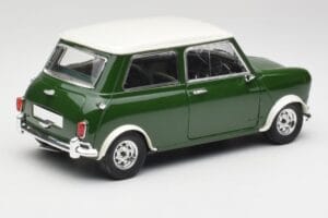 Mini Cooper S British Racing Zelen & Old English Bel Solido 1:18 8021 Kovina – slika 3 od 8