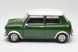 Mini Cooper S British Racing Zelen & Old English Bel Solido 1:18 8021 Kovina – slika 4 od 8