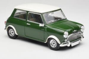 Mini Cooper S British Racing Zelen & Old English Bel Solido 1:18 8021 Kovina – slika 6 od 8