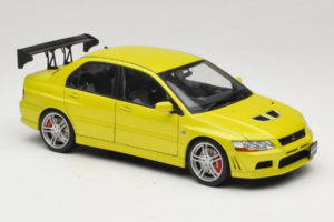 Mitsubishi Lancer Evo VII Mustard Yellow AUTOart 1:18 77166 Kovina – slika 6 od 8