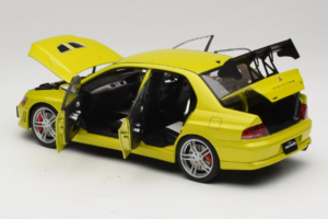 Mitsubishi Lancer Evo VII Mustard Yellow AUTOart 1:18 77166 Kovina – slika 7 od 8