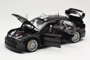 Mitsubishi Lancer Evolution WRC Plain Body Črn AUTOart 1:18 80528 Kovina – slika 2 od 8