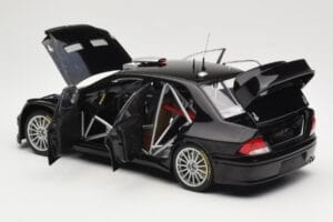 Mitsubishi Lancer Evolution WRC Plain Body Črn AUTOart 1:18 80528 Kovina – slika 5 od 8