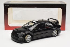 Mitsubishi Lancer Evolution WRC Plain Body Črn AUTOart 1:18 80528 Kovina – slika 8 od 8
