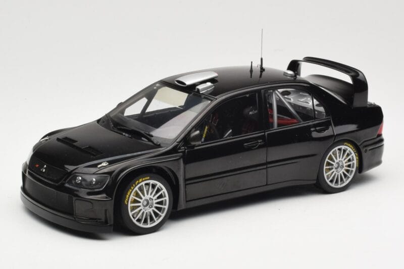 Mitsubishi Lancer Evolution WRC Plain Body Črn AUTOart 1:18 80528 Kovina