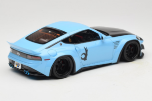 Nissan Fairlady Z RZ34 Pandem China Blue Black GT Spirit 1:18 GT943 Smola – slika 2 od 6