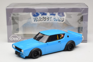 Nissan Skyline 2000 GT-R KPGC110 LB Works Modra Otto 1:18 OT1210 Smola – slika 2 od 6