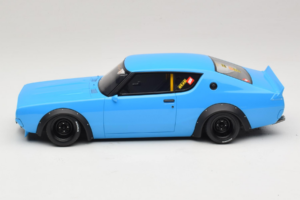 Nissan Skyline 2000 GT-R KPGC110 LB Works Modra Otto 1:18 OT1210 Smola – slika 3 od 6
