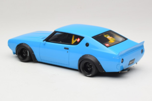 Nissan Skyline 2000 GT-R KPGC110 LB Works Modra Otto 1:18 OT1210 Smola – slika 4 od 6