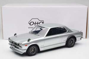 Nissan Skyline C10 2000 GT-R Srebrna Otto 1:12 G094 Smola – slika 6 od 6