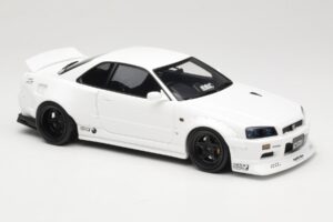 Nissan Skyline GT-R BNR34 by KRC Pearl White Otto 1:18 OT1135 Smola – slika 4 od 6