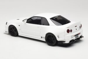 Nissan Skyline GT-R BNR34 by KRC Pearl White Otto 1:18 OT1135 Smola – slika 5 od 6