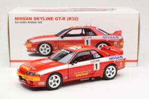 Nissan Skyline GT-R R32 #1 J. Richards / M. Skaife Bathurst 1000 Winner 1992 AUTOart 1:18 89279 Kovina – slika 8 od 8