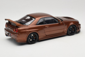 Nissan Skyline GT-R R34 Customized Metallic Bronze MotorHelix 1:18 M83414 Kovina – slika 3 od 8