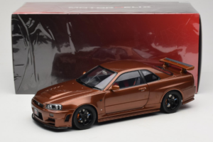 Nissan Skyline GT-R R34 Customized Metallic Bronze MotorHelix 1:18 M83414 Kovina – slika 8 od 8