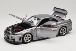 Nissan Skyline GT-R R34 Nismo S-Tune Srebrna AUTOart 1:18 77358 Kovina – slika 2 od 8