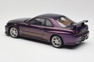 Nissan Skyline GT-R R34 V-Spec Midnight Vijolična AUTOart 1:18 77305 Kovina – slika 7 od 8