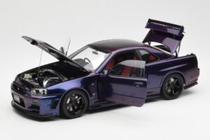 Nissan Skyline GT-R R34 NISMO Z-Tune Midnight Vijolična III AUTOart 1:18 77464 Kompozit – slika 2 od 8