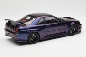 Nissan Skyline GT-R R34 NISMO Z-Tune Midnight Vijolična III AUTOart 1:18 77464 Kompozit – slika 3 od 8