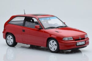 Opel Astra F GSi Rdeč Norev 1:18 183672 Kovina – slika 4 od 6