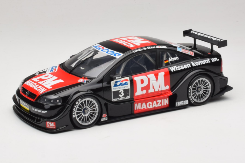 Opel Astra V8 Coupe #3 U. Alzen DTM 2000 Action 1:18 AC8004803 Kovina