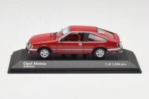 Opel Monza A Rdeč Minichamps 1:43 400045121 Kovina