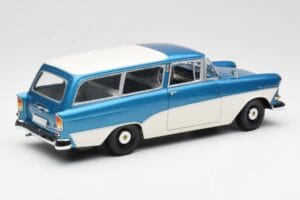 Opel Rekord P1 Caravan Modra Metalik Minichamps 1:18 180043210 Kovina – slika 3 od 8