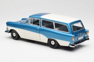 Opel Rekord P1 Caravan Modra Metalik Minichamps 1:18 180043210 Kovina – slika 7 od 8