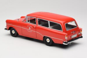 Opel Rekord P1 Caravan Feuerwehr Neuenkirchen Minichamps 1:18 180043291 Kovina – slika 7 od 8