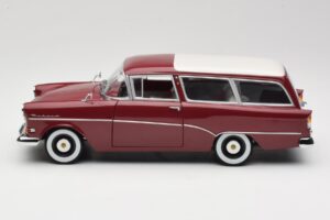 Opel Rekord P1 Caravan Rdeč Minichamps 1:18 180043211 Kovina – slika 4 od 8