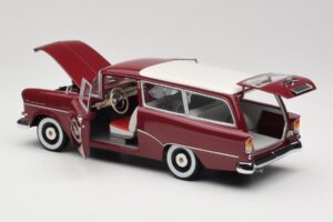 Opel Rekord P1 Caravan Rdeč Minichamps 1:18 180043211 Kovina – slika 5 od 8