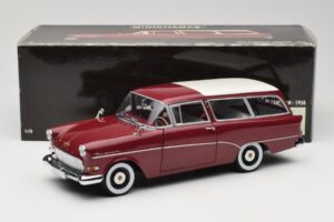Opel Rekord P1 Caravan Rdeč Minichamps 1:18 180043211 Kovina – slika 8 od 8