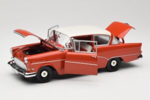 Opel Rekord P1 Rdeč Minichamps 1:18 180043201 Kovina – slika 2 od 8