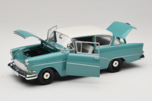 Opel Rekord P1 Turkizno Modra Minichamps 1:18 180043200 Kovina – slika 2 od 8