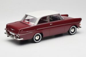 Opel Rekord P2 Temno Rdeč & Bel BoS Models 1:18 BOS415 Smola – slika 2 od 6