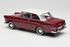 Opel Rekord P2 Temno Rdeč & Bel BoS Models 1:18 BOS415 Smola – slika 5 od 6