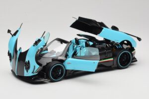 Pagani Zonda Uno Carbon Svetlo Modra Almost Real 1:18 850630001 Kovina – slika 2 od 8