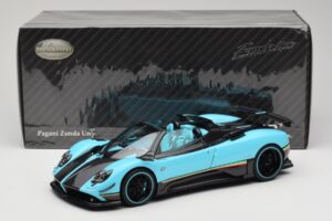 Pagani Zonda Uno Carbon Svetlo Modra Almost Real 1:18 850630001 Kovina – slika 8 od 8