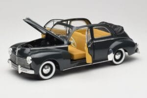 Peugeot 203 Kabriolet Črna Solido 1:18 8156 Kovina – slika 2 od 8