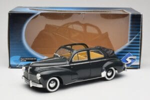 Peugeot 203 Kabriolet Črna Solido 1:18 8156 Kovina – slika 8 od 8
