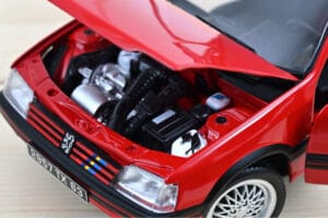 Peugeot 205 GTi 1.9 PTS Deco Vallelunga Rdeč Norev 1:18 184846 Kovina – slika 3 od 3