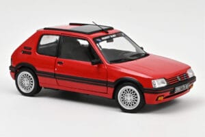 Peugeot 205 GTi 1.9 PTS Deco Vallelunga Rdeč Norev 1:18 184846 Kovina