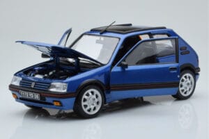 Peugeot 205 GTi 1.9 S Strešnim Oknom Miami Moder Norev 1:18 184844 Kovina – slika 2 od 8