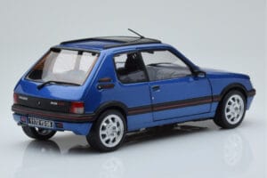 Peugeot 205 GTi 1.9 S Strešnim Oknom Miami Moder Norev 1:18 184844 Kovina – slika 3 od 8