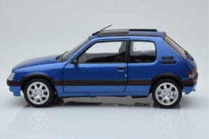 Peugeot 205 GTi 1.9 S Strešnim Oknom Miami Moder Norev 1:18 184844 Kovina – slika 4 od 8